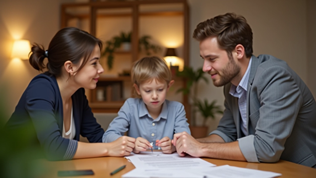 Familie beim Gespräch mit Finanzberater